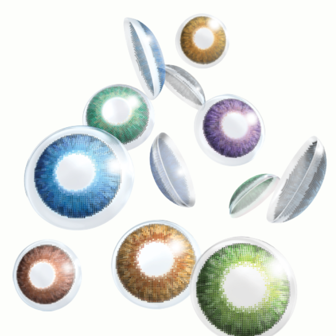 عدسات لاصقة ملونة